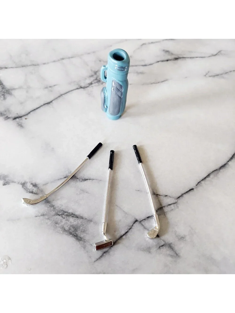 Miniature Blue Golf Club and Bag Set Lot 2